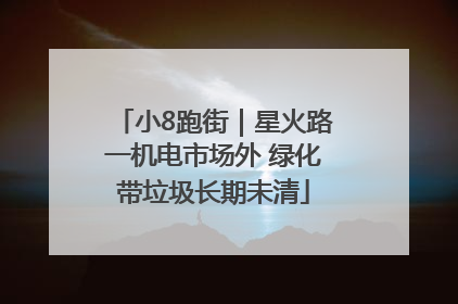 小8跑街｜星火路一机电市场外 绿化带垃圾长期未清