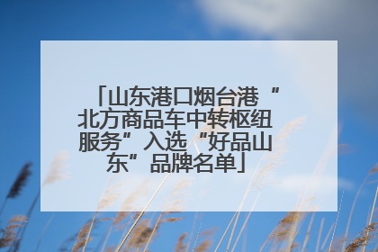 山东港口烟台港“北方商品车中转枢纽服务”入选“好品山东”品牌名单