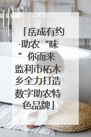 岳成有约·助农“味”你而来 监利市柘木乡全力打造数字助农特色品牌