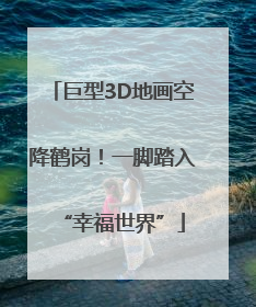 巨型3D地画空降鹤岗！一脚踏入“幸福世界”