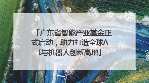 广东省智能产业基金正式启动，助力打造全球AI与机器人创新高地