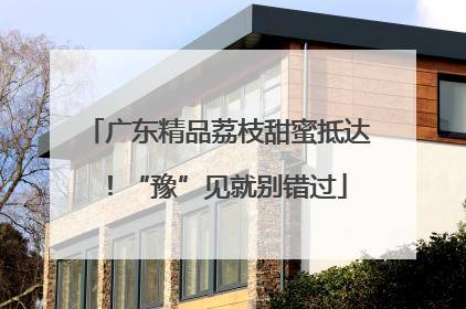 广东精品荔枝甜蜜抵达！“豫”见就别错过