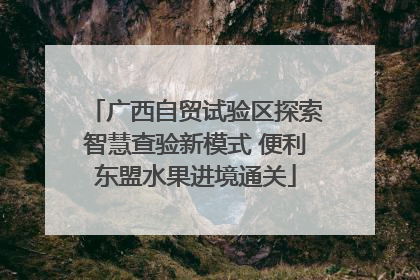 广西自贸试验区探索智慧查验新模式 便利东盟水果进境通关