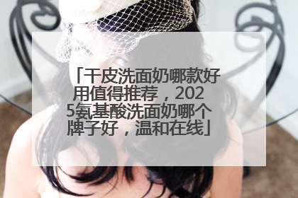 干皮洗面奶哪款好用值得推荐，2025氨基酸洗面奶哪个牌子好，温和在线