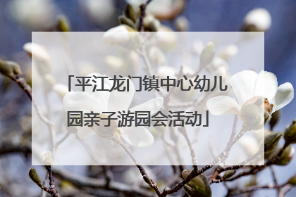 平江龙门镇中心幼儿园亲子游园会活动