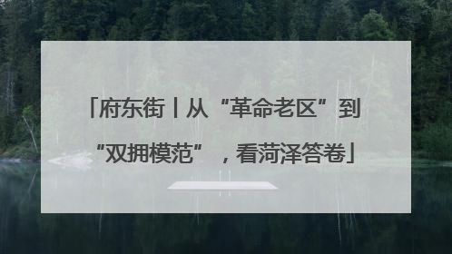 府东街丨从“革命老区”到“双拥模范”，看菏泽答卷