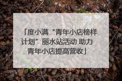 度小满“青年小店榜样计划”丽水站活动 助力青年小店提高营收