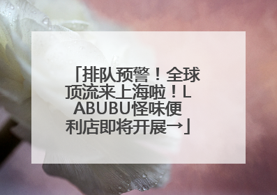 排队预警！全球顶流来上海啦！LABUBU怪味便利店即将开展→