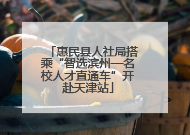 惠民县人社局搭乘“智选滨州—名校人才直通车”开赴天津站