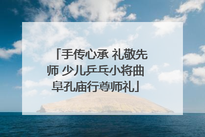 手传心承 礼敬先师 少儿乒乓小将曲阜孔庙行尊师礼