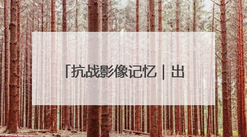 抗战影像记忆｜出川抗战，身已许国