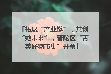 拓展“产业链”，共创“她未来”，普陀区“菁英好物市集”开幕