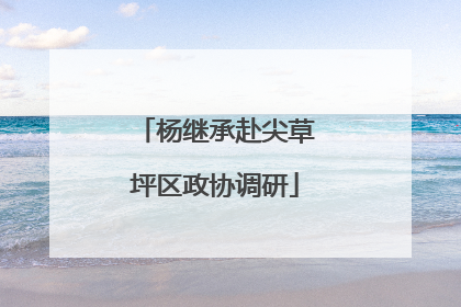 杨继承赴尖草坪区政协调研