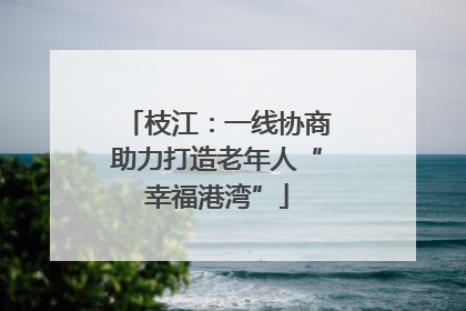 枝江：一线协商助力打造老年人“幸福港湾”