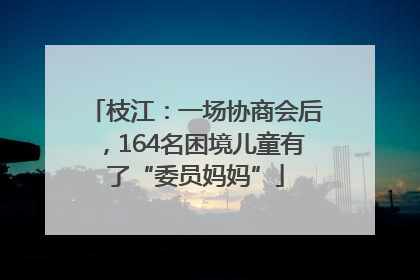 枝江：一场协商会后，164名困境儿童有了“委员妈妈”