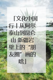 文化中国行丨从阿尔泰山到昆仑山 新疆岩壁上的“朋友圈”画的啥
