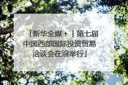 新华全媒＋丨第七届中国西部国际投资贸易洽谈会在渝举行