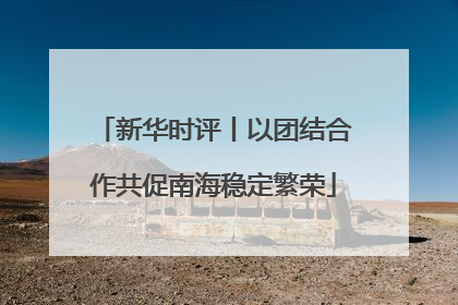 新华时评丨以团结合作共促南海稳定繁荣
