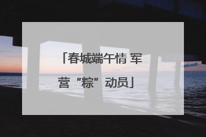 春城端午情 军营“粽”动员