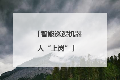 智能巡逻机器人“上岗”