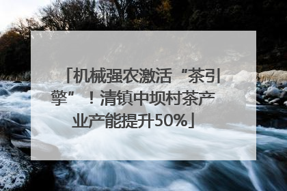 机械强农激活“茶引擎”！清镇中坝村茶产业产能提升50%