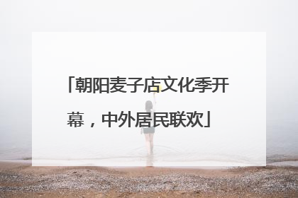 朝阳麦子店文化季开幕，中外居民联欢