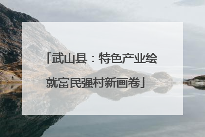 武山县：特色产业绘就富民强村新画卷