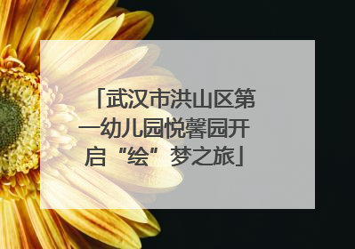 武汉市洪山区第一幼儿园悦馨园开启“绘”梦之旅