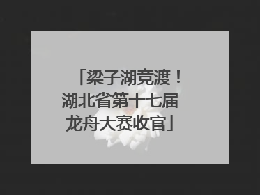 梁子湖竞渡！湖北省第十七届龙舟大赛收官