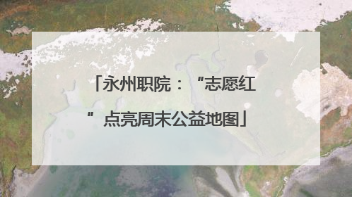 永州职院：“志愿红”点亮周末公益地图
