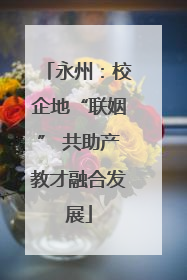 永州：校企地“联姻” 共助产教才融合发展