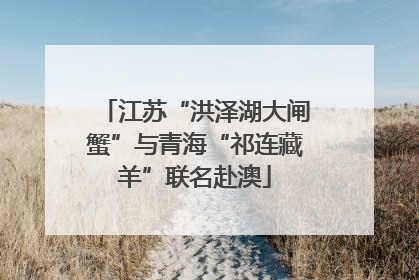 江苏“洪泽湖大闸蟹”与青海“祁连藏羊”联名赴澳