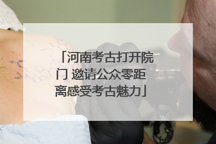 河南考古打开院门 邀请公众零距离感受考古魅力