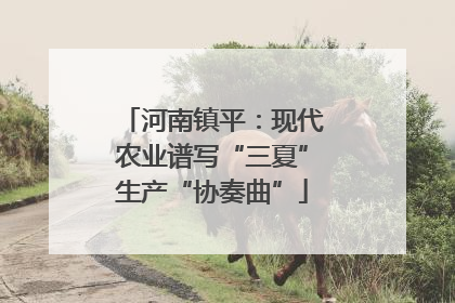 河南镇平：现代农业谱写“三夏”生产“协奏曲”