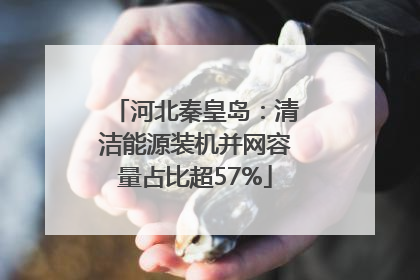 河北秦皇岛：清洁能源装机并网容量占比超57%