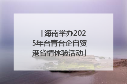 海南举办2025年台青台企自贸港省情体验活动