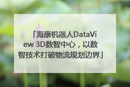 海康机器人DataView 3D数智中心，以数智技术打破物流规划边界