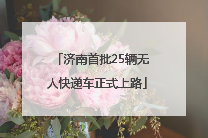 济南首批25辆无人快递车正式上路