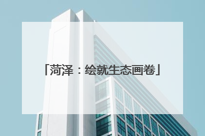 菏泽：绘就生态画卷
