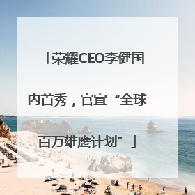 荣耀CEO李健国内首秀，官宣“全球百万雄鹰计划”