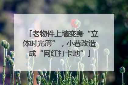 老物件上墙变身“立体时光簿”，小巷改造成“网红打卡地”