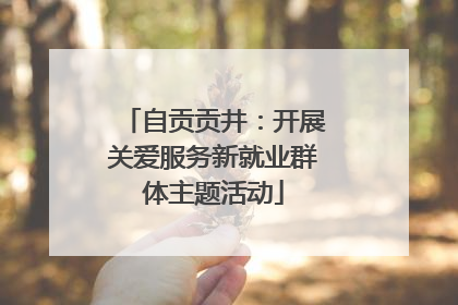 自贡贡井：开展关爱服务新就业群体主题活动
