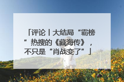 评论丨大结局“霸榜”热搜的《藏海传》，不只是“肖战变了”