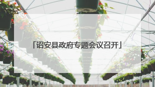 诏安县政府专题会议召开