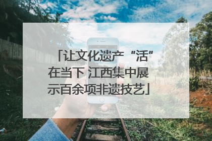 让文化遗产“活”在当下 江西集中展示百余项非遗技艺