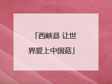 西峡县 让世界爱上中国菇