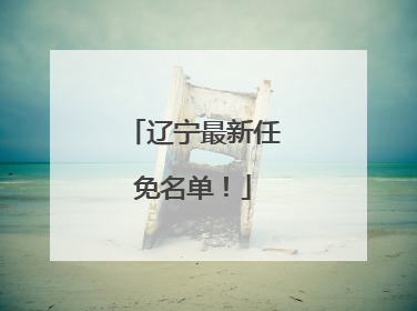 辽宁最新任免名单！