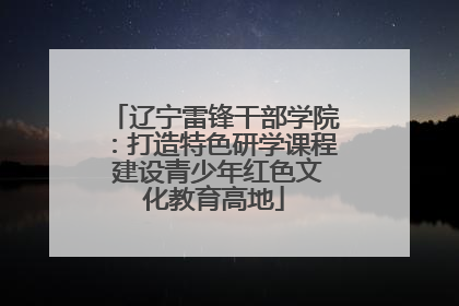 辽宁雷锋干部学院：打造特色研学课程 建设青少年红色文化教育高地