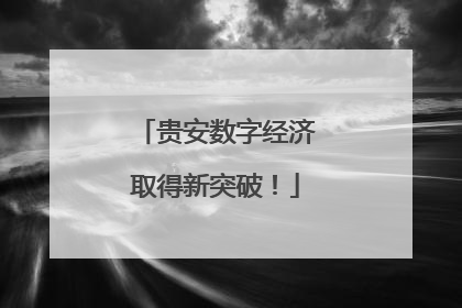 贵安数字经济取得新突破！