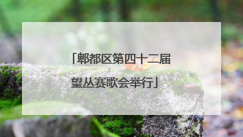 郫都区第四十二届望丛赛歌会举行